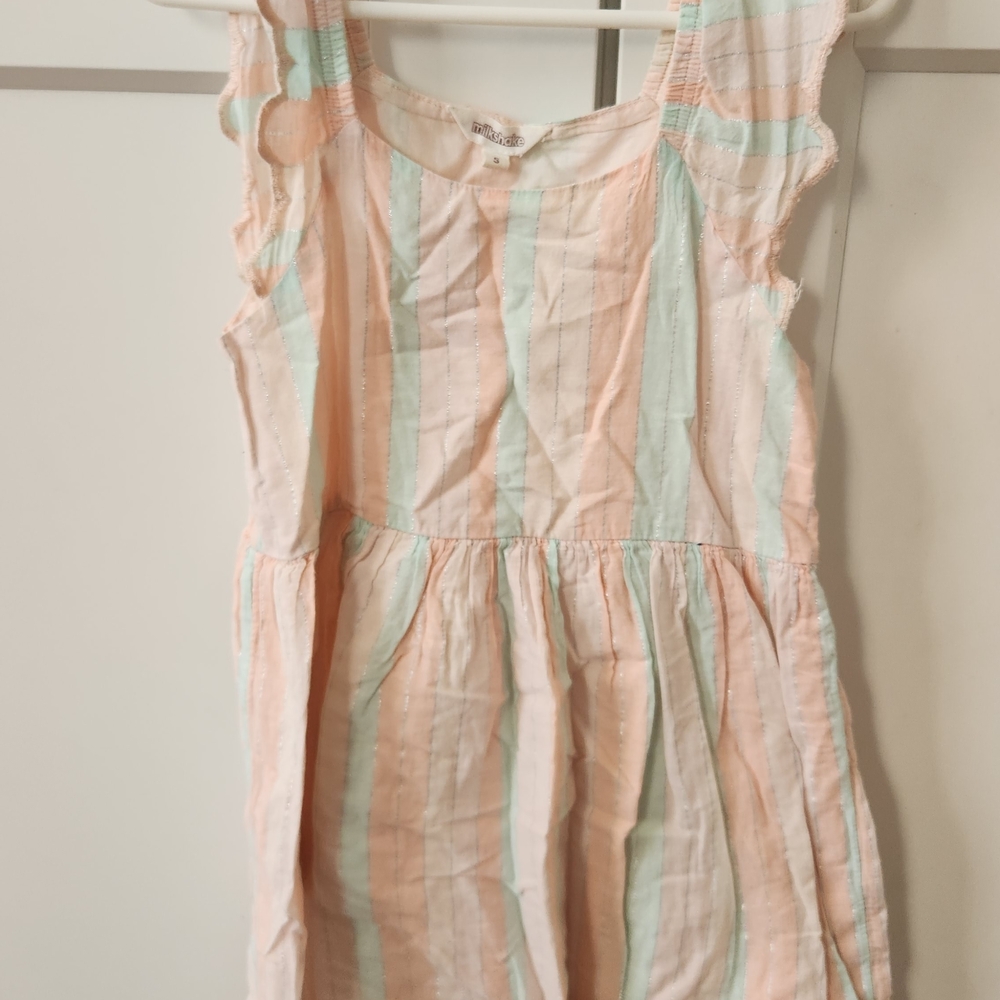 Striped Pastel Kids Casual Dress
